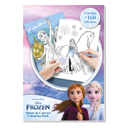 SETABLI ALBUM DA COLORARE FROZEN 30 PAGINE      22 PAG DA COLORARE + 8 PAG ADESIVI