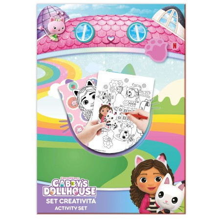 SETABLU ALBUM DA COLORARE GABBY'S DOLLHOUSE 30PA22 PAG DA COLORARE + 8 PAG ADESIVI