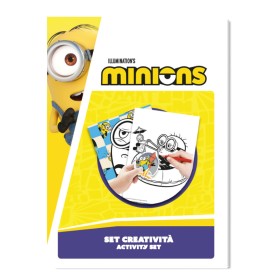 SETABLU ALBUM DA COLORARE MINIONS 30 PAGINE     22 PAG DA COLORARE + 8 PAG ADESIVI
