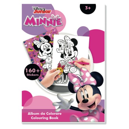 SETABLU ALBUM DA COLORARE MINNIE 30 PAGINE      22 PAG DA COLORARE + 8 PAG ADESIVI