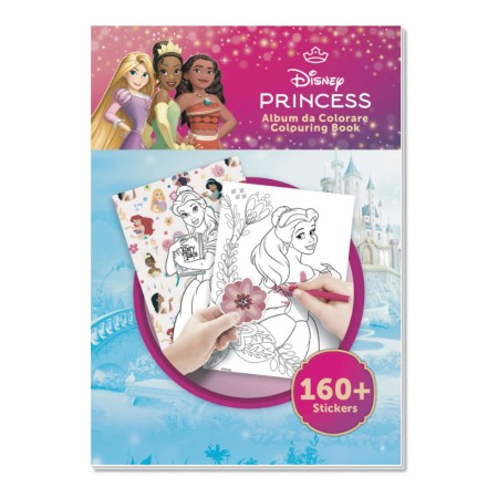 SETABLU ALBUM DA COLORARE PRINCIPESSE 30PAGINE  22 PAG DA COLORARE + 8 PAG ADESIVI