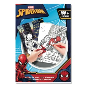 SETABLU ALBUM DA COLORARE SPIDERMAN 30 PAGINE   22 PAG DA COLORARE + 8 PAG ADESIVI
