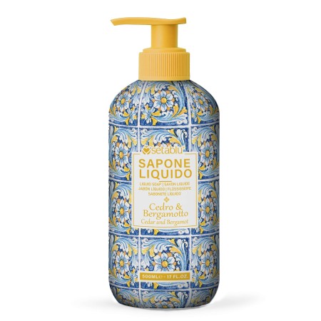 SETABLU SAPONE MANI 500ML MAIOLICHE CEDRO E BERGAMOTTO