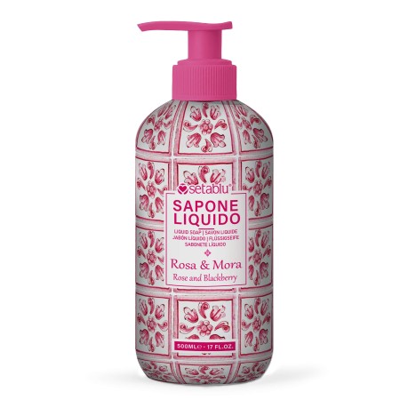 SETABLU SAPONE MANI 500ML MAIOLICHE ROSA E MORA