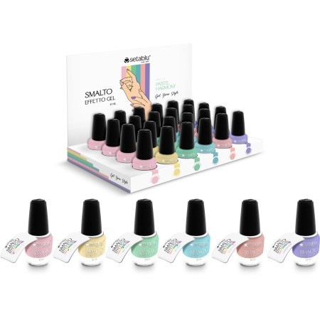 SETABLU SMALTI 6 COLORAZIONI IN DISPLAY 24PZ    PASTEL HARMONY