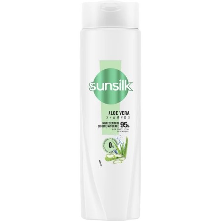 SUNSILK SHAMPOO ALOE VERA SUNSILK SHAMPOO COCCO e ALOE - 0% SILICONI, COLORANTI E OLI MINERALI - 95% INGREDIENTI ORIGINE NATURA