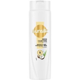 Sunsilk shampoo cocco e aloe - 0% siliconi, coloranti e oli minerali - 93% ingredienti origine naturale - 250 ml