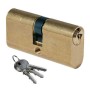 ISEO F300 CILINDRO OVALE 27-27 OTTONATO C/3CH