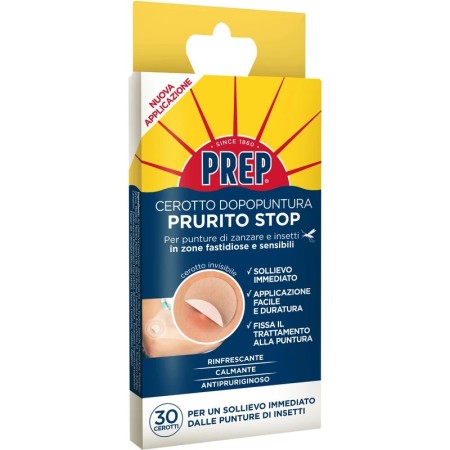 Prep repellente 30 cerotti dopopuntura prurito stop