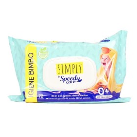Speedy care simply 72 salviette baby milleusi, per cambio, viso e manine