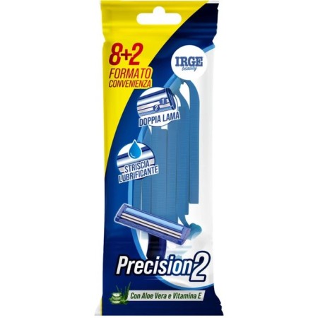 IRGE RASOIO UOMO PRECISION 2 LAME 10 PEZZI USA E GETTA