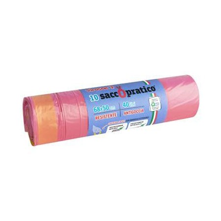 VIROSAC SACCOPRATICO ROSA 68X50 10PZ