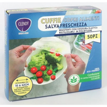 CLENDY CUCINA CUFFIE COPRI ALIM.50PZ