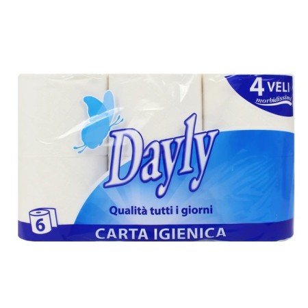 Dayly carta igienica 6 rotoli 4 veli
