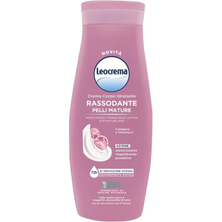 LEOCREMA FLUIDA CREMA CORPO RASSODANTE PELLI MATURE CON COLLAGENE e VITAMIA E per PELLE MOLTO SECCA e SOGGETTA A PERDITA DI TON