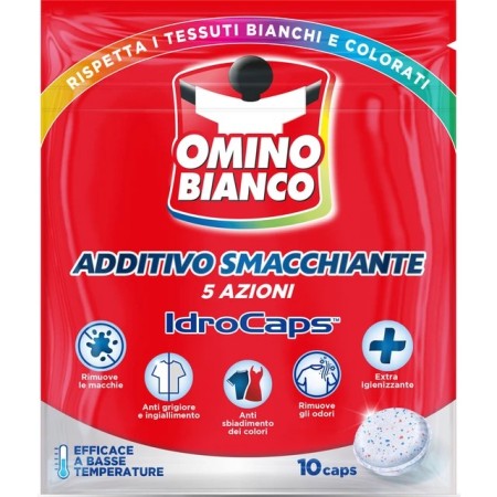 Omino bianco additivo smacchiante idrocaps 10 caps