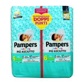 PAMPERS BABY DRY 6 XL 15-30 KG 13+13 PEZZI PACCO DOPPIO