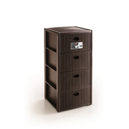 STEFANPLAST CASSETTIERA ELEGANCE 4 MOKA
