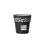 STEFANPLAST VASO OPERA DEC. CLOE D.20 X H.19 CM GRAFITE/GRIGIO LUCE