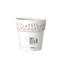 STEFANPLAST OPERA VASE DEC. CLOE D.25 X H.25 CM WHITE / TRAVERTINE
