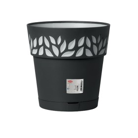 STEFANPLAST VASO OPERA DEC. CLOE D.30 X H.29 CM GRAFITE/GRIGIO LUCE