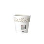 STEFANPLAST VASO OPERA DECORATO CLOE D.20 X H.19 CM BIANCO/TRAVERTINO