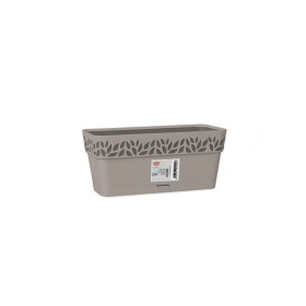 STEFANPLAST BALCONETTA IN PLASTICA OPERA DECORO CLOE GREIGE/GR.QUARZO cm 30x13x12h.