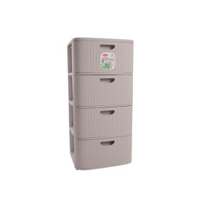 STEFANPLAST CASSETTIERA DOMUS 4 CASSETTI COLORE GREIGE cm 40x40x80h