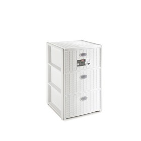 STEFANPLAST CASSETTIERA ELEGANCE 3 CASSETTI COLORE BIANCA cm 40x40x60h