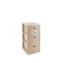 STEFANPLAST CASSETTIERA ELEGANCE 3 SLIM CASSETTI COLORE CASHMERE cm 30x40x60h