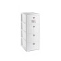 STEFANPLAST CASSETTIERA ELEGANCE SLIM 4 CASSETTI COLORE BIANCA cm 30x40x80h