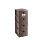 STEFANPLAST CASSETTIERA ELEGANCE SLIM 4 CASSETTI COLORE TORTORA cm 30x40x80h