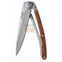 DEEJO WOOD 37G PADAUK FOLDING KNIFE STAINLESS BLADE CM. 20.5