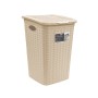 Stefanplast Portabiancheria Elegance In Plastica Cashmere lt. 50 cm. 38x37x54,5h.
