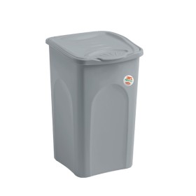 Stefanplast Portabiancheria Linea Primavera Chiuso Stone Grey cm. 37x37x56h. lt. 50