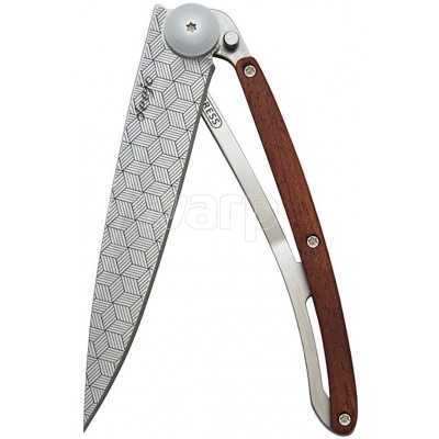 DEEJO WOOD 37G PADAUK ILLUSION COLTELLO CHIUDIBILE CM. 20,5 
