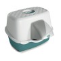 STEFANPLAST TOILETTE TRÈS CHIC OUTDOOR CHIUSA PER GATTO COLORE VERDE INGLESE/BIANCO cm 56x54,5x39h