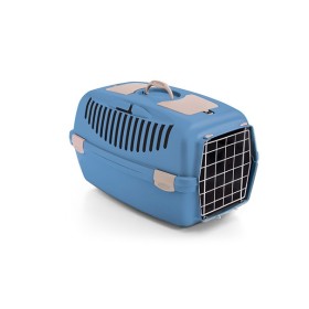 STEFANPLAST TRASPORTINO PER CANI E GATTI GULLIVER 3 PORTA IN METALLO NORDIC SKY cm 61x40x38h