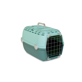 STEFANPLAST TRASPORTINO PER CANI HORIZON COLORE VERDE INGLESE/ARTIC BLUE cm 48x32x30h