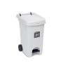 STEFANPLAST URBAN ECO SYSTEM BIDONE NETTEZZA URBANA CON PEDALE BIANCO LT. 60 cm 51x40x65h