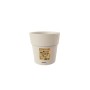 STEFANPLAST VASO IN PLASTICA ETHICA COLORE GESSO cm. 15x15h.