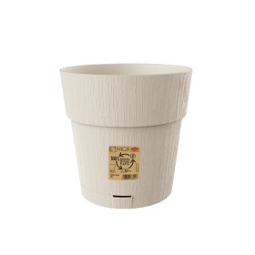 STEFANPLAST VASO IN PLASTICA ETHICA COLORE GESSO cm. 25x25h.