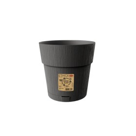 STEFANPLAST VASO IN PLASTICA ETHICA COLORE GRAFITE cm. 20x19h.