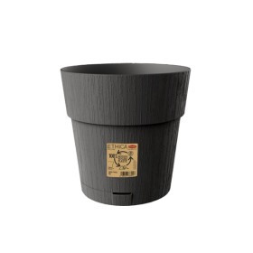 STEFANPLAST VASO IN PLASTICA ETHICA COLORE GRAFITE cm. 25x25h.