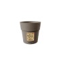 STEFANPLAST VASO IN PLASTICA ETHICA COLORE TORTORA cm. 15x15h.