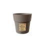 STEFANPLAST VASO IN PLASTICA ETHICA COLORE TORTORA cm. 20x19h.
