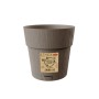 STEFANPLAST VASO IN PLASTICA ETHICA COLORE TORTORA cm. 25x25h.