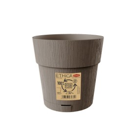 STEFANPLAST VASO IN PLASTICA ETHICA COLORE TORTORA cm. 25x25h.