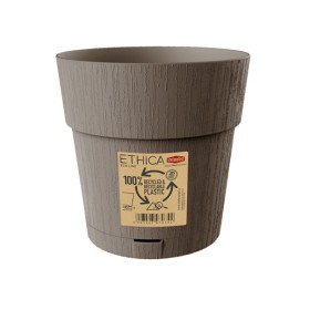 STEFANPLAST VASO IN PLASTICA ETHICA COLORE TORTORA cm. 30x29h.