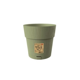 STEFANPLAST VASO IN PLASTICA ETHICA COLORE VERDE OLIVA cm. 20x19h.